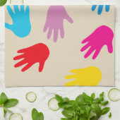 世界のキッチンタオルの周りの手 キッチンタオル (折り畳み)