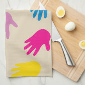 世界のキッチンタオルの周りの手 キッチンタオル (四つ折り)