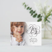 世界のキリスト教クリスマス書道への喜び シーズンポストカード (スタンド正面)