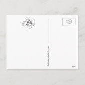 世界のキリスト教クリスマス書道への喜び シーズンポストカード (裏面)