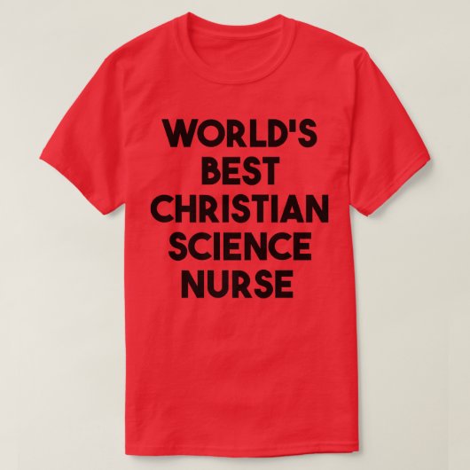 世界のキリスト教最高の科学ナースプレミアム Tシャツ (デザイン正面)