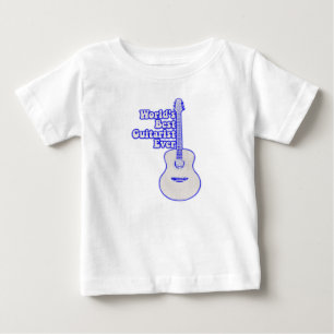 世界のギタ最高のリスト。ヴィンテージブルー ベビーTシャツ