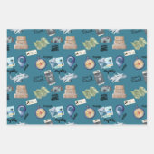 世界のギフトラップを探索する ラッピングペーパーシート (正面3)