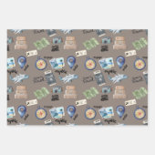 世界のギフトラップを探索する ラッピングペーパーシート (正面2)