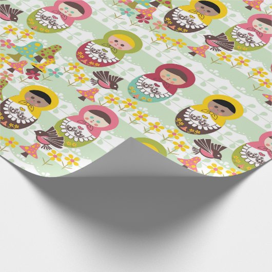 世界のギフト用包装紙のまわりの単一性 ラッピングペーパー (角)