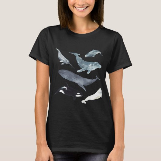 世界のクジラ Tシャツ (正面)