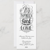 世界のクリスチャンカスタマイズスクリスマスへの喜び シーズンカード (裏面)