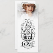 世界のクリスチャンカスタマイズスクリスマスへの喜び シーズンカード (正面/裏面)