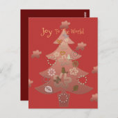 世界のクリスマスに喜ぶ ポストカード (正面/裏面)