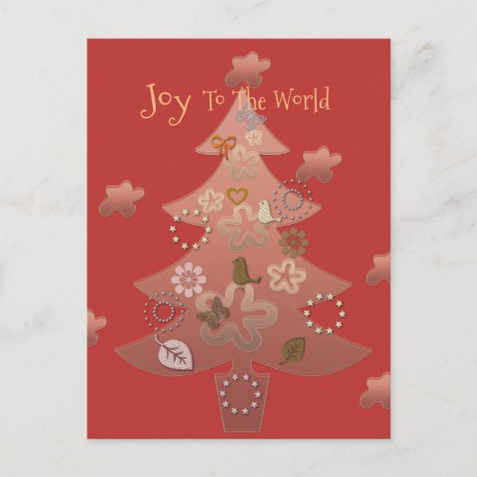 世界のクリスマスに喜ぶ ポストカード (正面)