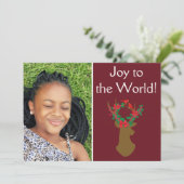 世界のクリスマスに美しい喜び シーズンカード (スタンド正面)