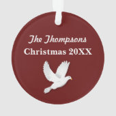 世界のクリスマスのオーナメントへの喜び オーナメント (裏面)