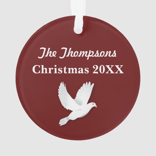 世界のクリスマスのオーナメントへの喜び オーナメント (裏面)