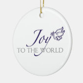 世界のクリスマスのオーナメントへの喜び セラミックオーナメント (左)