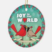 世界のクリスマスのオーナメントへの喜び セラミックオーナメント (左)