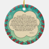 世界のクリスマスのオーナメントへの喜び セラミックオーナメント (裏面)