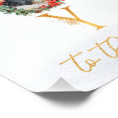 世界のクリスマスのポスターに喜ぶ フォトプリント            (角)