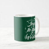 世界のクリスマスの喜び コーヒーマグカップ (正面右)