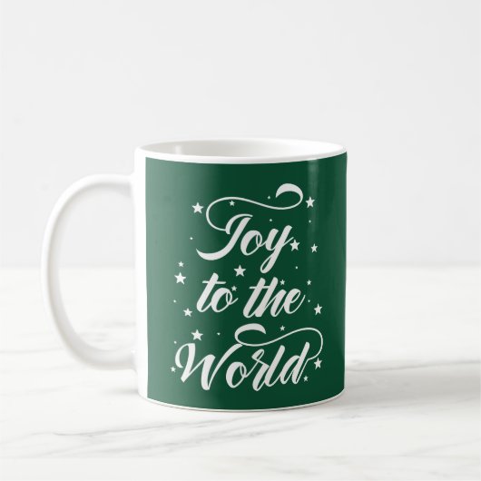 世界のクリスマスの喜び コーヒーマグカップ (左)