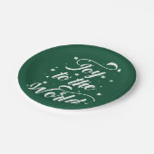 世界のクリスマスの喜び ペーパープレート (アングル)