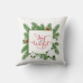 世界のクリスマスの枕に喜び クッション (裏面)