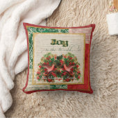 世界のクリスマスの楽譜の姓への喜び クッション (ブランケット)