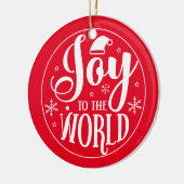 世界のクリスマスの飾り付けに喜ぶ セラミックオーナメント (左)