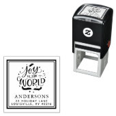 世界のクリスマスアドレスへの喜び セルフインキングスタンプ (インサイチュ)