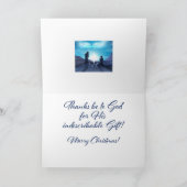 世界のクリスマスカードが神に愛されたのだ カード (内部)