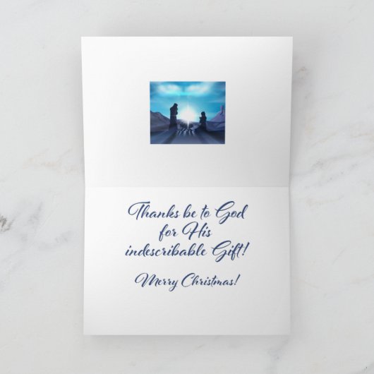 世界のクリスマスカードが神に愛されたのだ カード (内部)