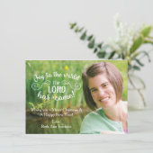 世界のクリスマスカードテンプレートへの喜び シーズンカード (スタンド正面)