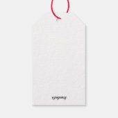 世界のクリスマスギフトタグへの喜び ギフトタグ (裏面)