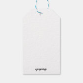 世界のクリスマスギフトタグブルーへの喜び ギフトタグ (裏面)