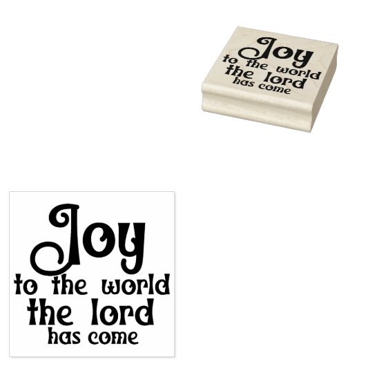 世界のクリスマススススススススススクエアの木に喜び ラバースタンプ (押印)