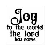 世界のクリスマススススススススススクエアの木に喜び ラバースタンプ (インプリント)