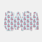 世界のクリスマスタイポグラフィパターンへの喜び フェイバーボックス (折り畳みなし)