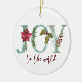 世界のクリスマスツリーへの喜びオーナメント セラミックオーナメント (左)