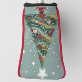 世界のクリスマスツリーへの喜び ゴルフヘッドカバー (回転90)