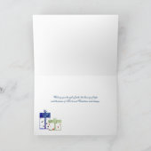 世界のクリスマスフォトに喜び シーズンカード (内部)