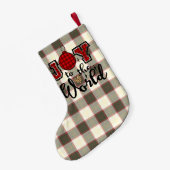 世界のクリスマスプレドへの喜び スモールクリスマスストッキング (裏面 (吊り時))
