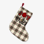 世界のクリスマスプレドへの喜び スモールクリスマスストッキング (正面 (吊り時))