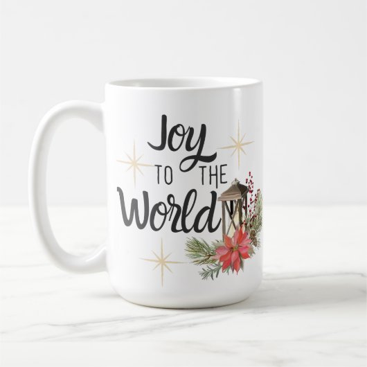 世界のクリスマスマグカップへの喜び コーヒーマグカップ (左)