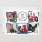 世界のクリスマス写真コラージュへの喜び (正面)