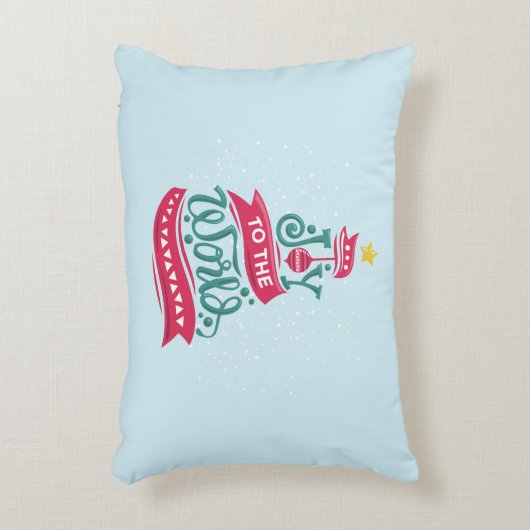 世界のクリスマス引用文タイポグラフィ アクセントクッション (正面(垂直))