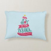 世界のクリスマス引用文タイポグラフィ アクセントクッション (裏面)