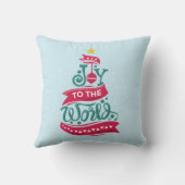 世界のクリスマス引用文タイポグラフィ クッション (裏面)
