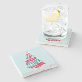 世界のクリスマス引用文タイポグラフィ ストーンコースター (横)