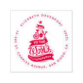 世界のクリスマス引用文タイポグラフィ セルフインキングスタンプ (デザイン)