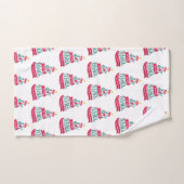 世界のクリスマス引用文タイポグラフィ バスタオルセット (ハンドタオル)