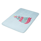 世界のクリスマス引用文タイポグラフィ バスマット (アングル)